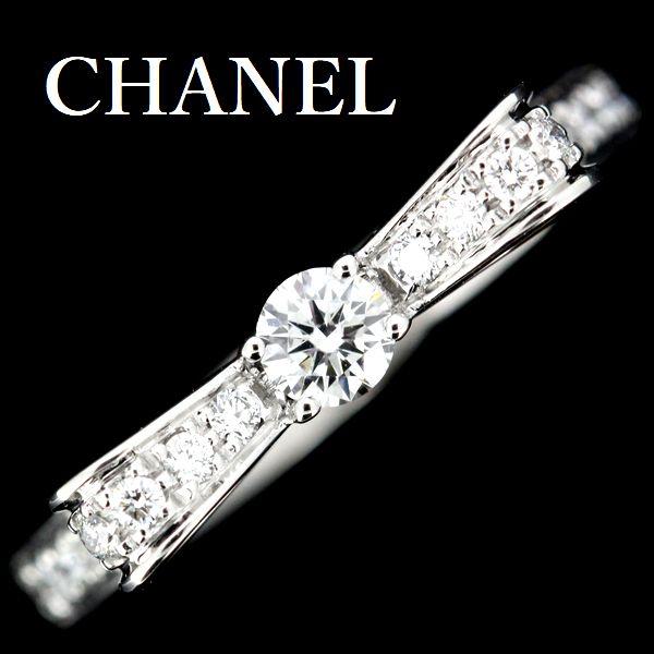 シャネル ダイヤモンド リング リュバン ドゥ リボン ♯46 証明書 CHANEL（シャネル） ダイヤモンド リング リュバン ドゥ リボン ♯46
