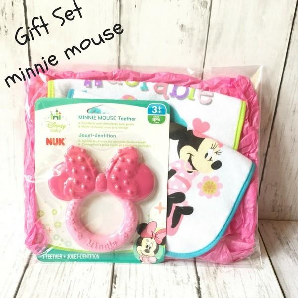Gift Set ギフト セット 3点 ディズニー ミニー Disney Minnie Mouse 女の子 Girl Baby Giftベビーギフト 出産祝い Buyee Buyee Japanese Proxy Service Buy From Japan Bot Online
