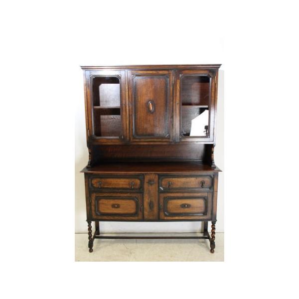 飾り棚 カップボード オープンシェルフ アンティーク レトロ ティーカップ アンティーク カップボード 食器棚 収納 家具 ブラウン