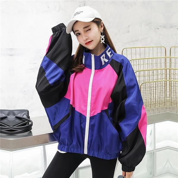 韓国 レディース ファッション スタイル 長袖 スタジャン ジャケット カラフル 派手 カワ 服 送料無料 G13047 Shiawase Clothes 通販 Yahoo ショッピング