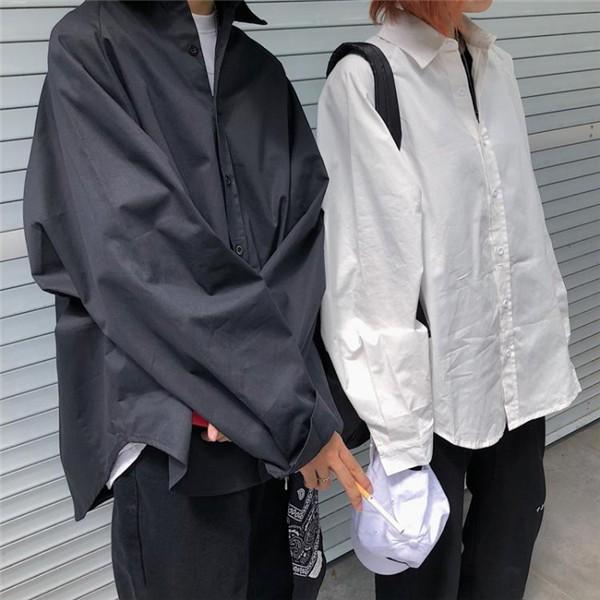 ヴィンテージ 韓国 原宿系 ファッション レディース 無地 長袖 シャツ ブラウス カラフル 送料無料 Ok3001 Shiawase Clothes 通販 Yahoo ショッピング