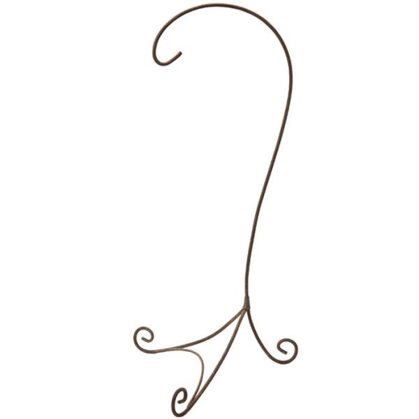アンティーク調 ワイヤースタンド 高さ約50cm フラワーリース用 つるし飾り用 チョコ色 つり台
