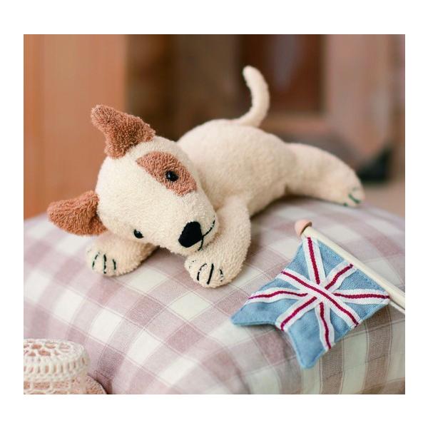 お肌に優しいオーガニックコットン（無農薬有機栽培綿）100％の生地で作るくたくた感がかわいい犬のぬいぐるみ。優しい風合いと手触りが、手作りの幸せを伝えます。愛犬家へのプレゼントや、お友達へのお誕生日プレゼントに。2体製作して、結婚式のウェル...