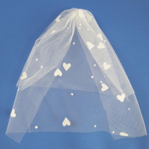 お好みのウェルカムドールやお気に入りのぬいぐるみに、ベールをつけて、結婚式仕様におめかししてみませんか？ヘッドドレス（トップの飾り）がないベールなので、もともとリボンやお花がついたぬいぐるみや、ご自身でティアラや、お花などの飾りをつけたい場...