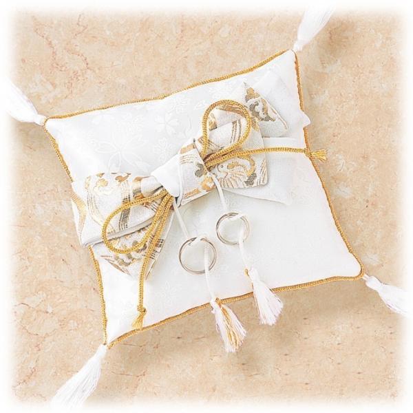 スクエアの和風リングピロー手作りキット「ご縁結び」 和婚式