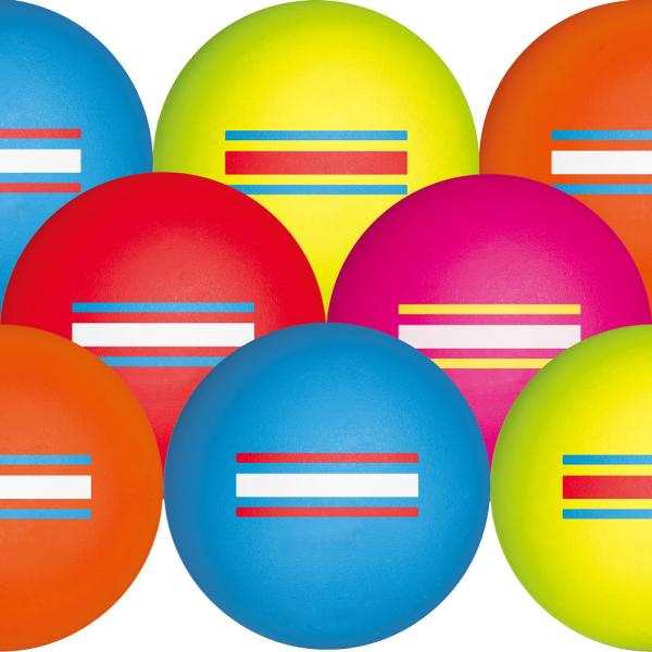 （社）日本グラウンド・ゴルフ協会認定品■素材：特殊合成樹脂■直径：6cm■重さ：94g 前後■カラー：ブルー、イエロー、オレンジ、レッド、ピンク