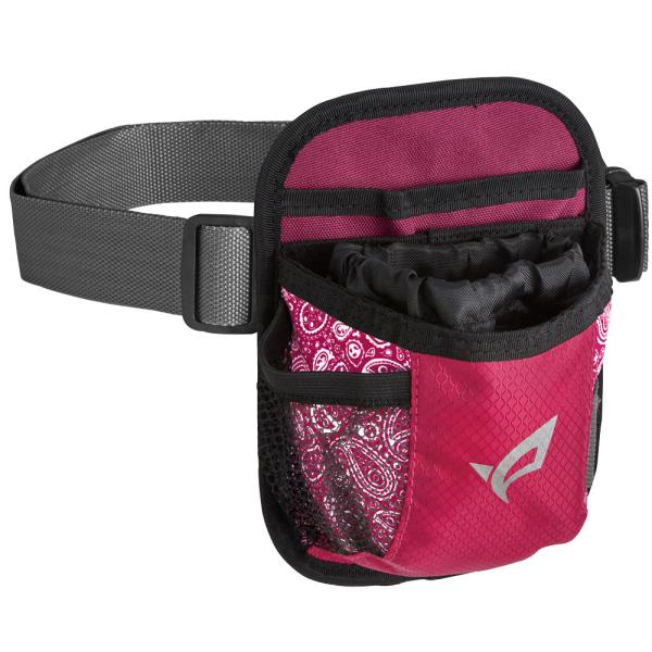 ■素材：ポリエステル■サイズ：約 15cm×21cm×厚7.5cm■重量：約 80g(ベルト除く)■付属品：ベルト(長さ 約 65〜120cm)■カラー：ネイビー、ワイン、ブラック、レッドポーチ横に取付できるボールホルダーもどうぞ！