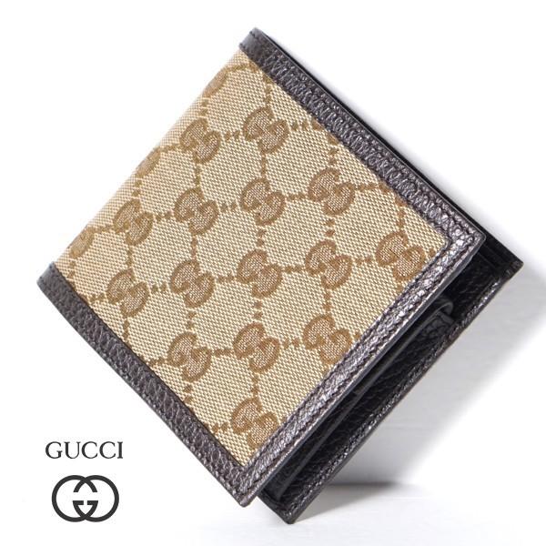 GUCCI グッチ メンズ 二つ折り 財布 150413 KY9LN 9903 新品正規品 GG 