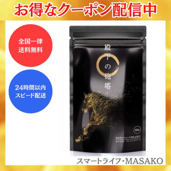 殿下の砲塔 90粒 馬プラセンタ 亜鉛 マカ シトルリン 賞味期限2025.07 