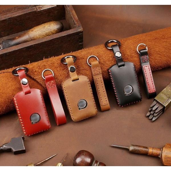 キーケース 車 VOLVO ボルボ 本革 スマートキーケース キーカーバー