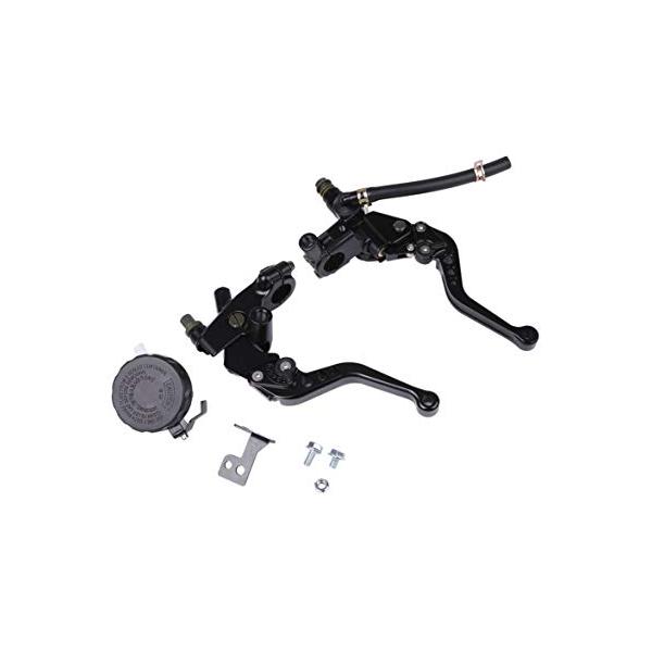 別体 マスターシリンダー ブレーキ クラッチ ホルダー レバー セット ブラック 汎用品 CBR PCX NSR NINJA モンキー 等
