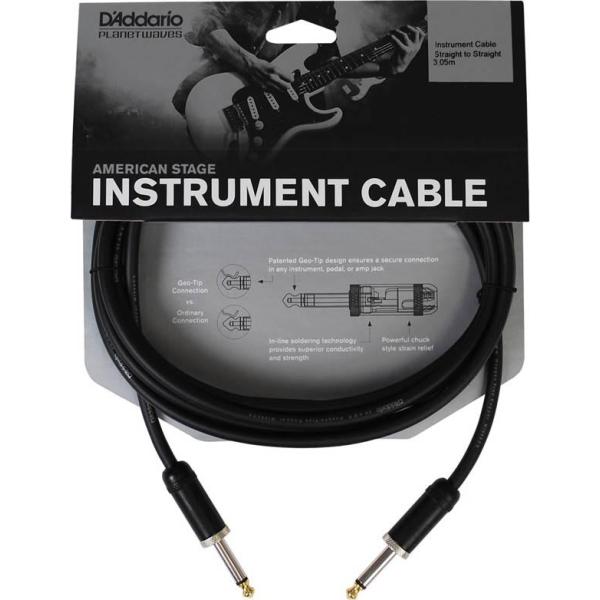 PLANET WAVES American Stage Series Instrument Cables PW-AMSG-20�m20ft / 6.1m S-S�n