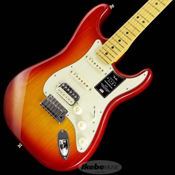交換無料即納 のfender フェンダー エレキギター American Ultra American Stratocaster Stratocaster 楽器 器材 Hss Ash Plasma Red Burst Maple 渋谷イケベ楽器村 最安価格 の
