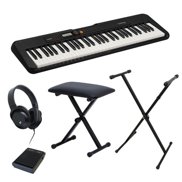 CASIO CT-S200BK[Casiotone] �y�A�N�Z�T���[�Z�b�gC�z�y����6����{�����׌����݁z