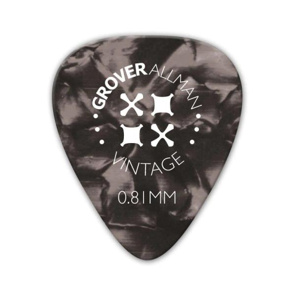 Grover Allman Vintage Celluloid Pro Picks 0.81mm [Grey]