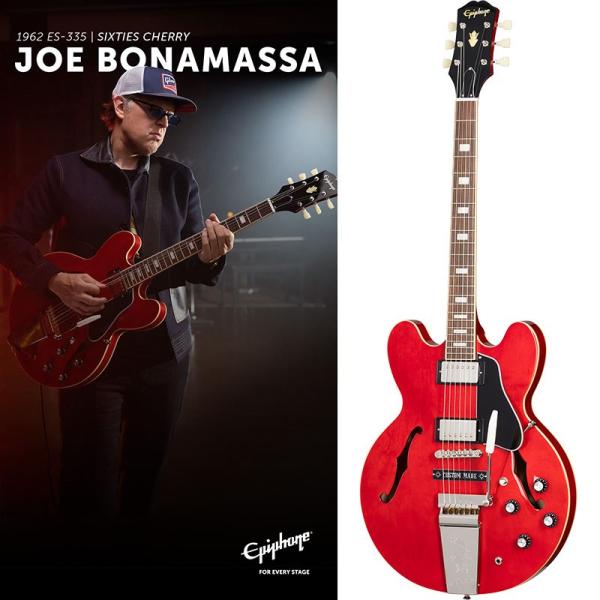 Epiphone Joe Bonamassa 1962 ES-335 (Sixties Cherry) 【IKEBE Gibson POP UP 温故知新】