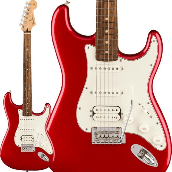 Player Stratocaster HSS Candy Apple Red Pau Ferro Fingerboard
