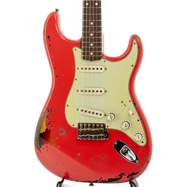 Michael Landau Signature 1963 Stratocaster Relic Fiesta Red over 3 Color Sunburst