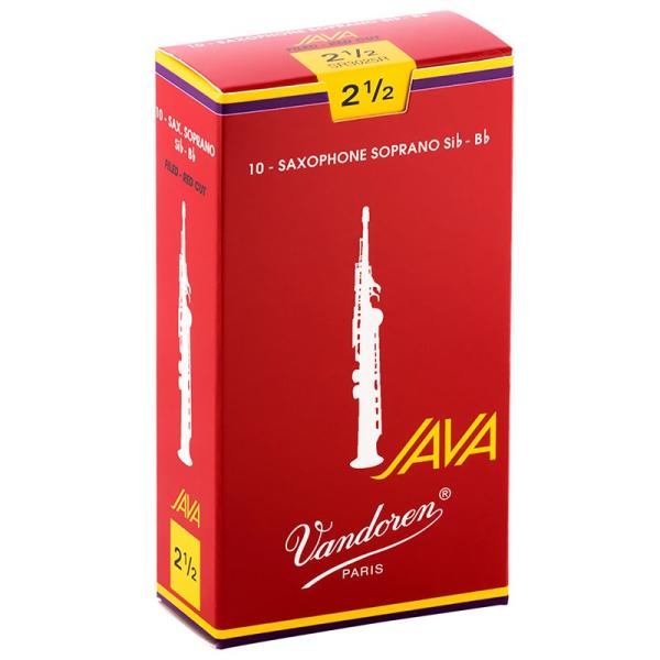 他サイト： VANDOREN 《硬さ：2-1/2》ソプラノサックス用リード バンドレン JAVA(ジャバ) ファイルド レッドカット 【宅配便発送】【正規輸入品】の商品画像