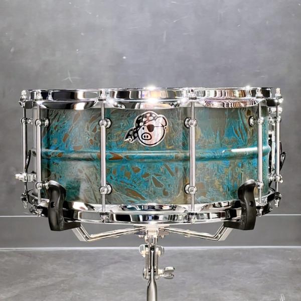 Patina Brass Snare Drum 14×6.5