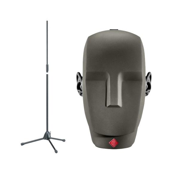NEUMANN KU100(ダミーヘッドマイク)(国内正規品3年保証)(ノイマン)【マイクスタンドセット(三脚ストレート)】TAMA/MS200BK