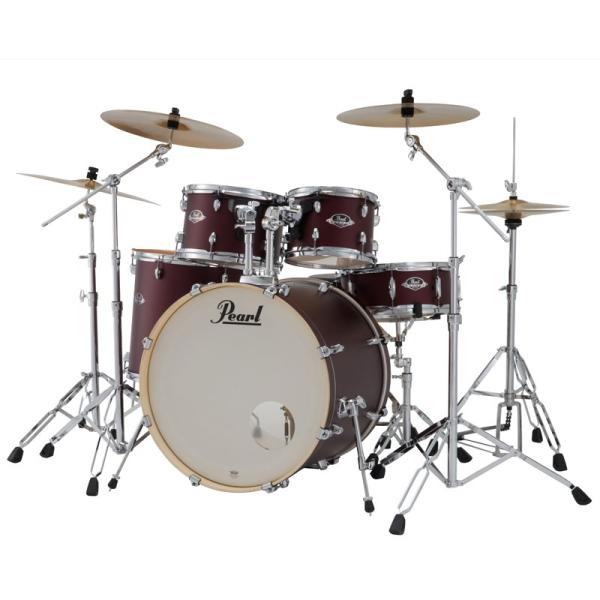EXX725SN/C-2CS EXPORT Standard Size Drum Set - Satin Scarlet