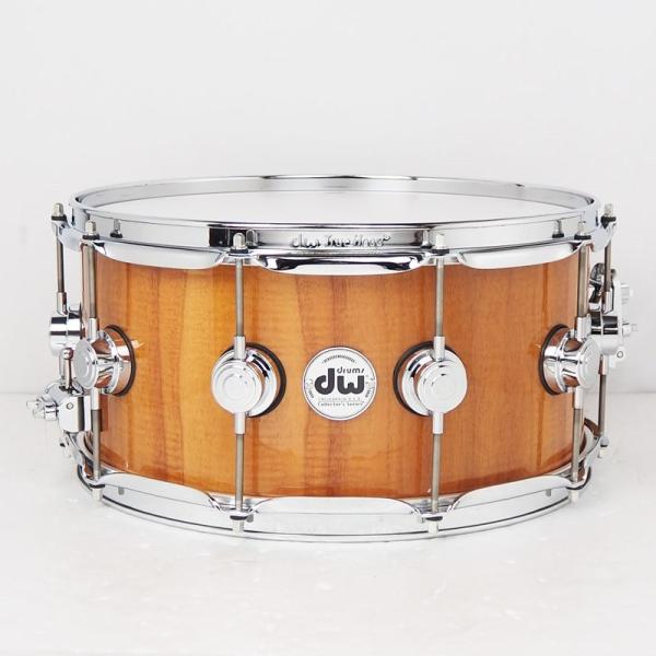 Collector's Pure Maple Old Style VLT Shell Snare Drum 14x6.5 Natural Lacquer Over Koa (DRX66514SSC636)