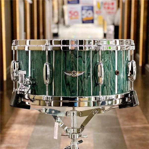 STAR Walnut Snare Drum 14 x 6.5 - Light Indigo Japanese Chestnut