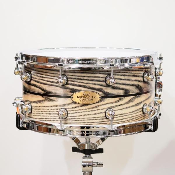 Music City Custom Solid Ash Snare Drum 14"x6.5" MCCA1465S/C #1010