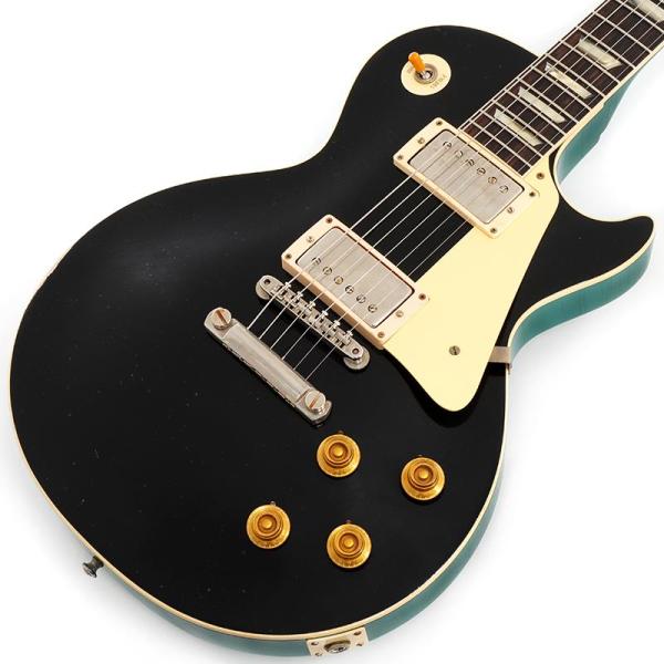 1958 Les Paul Standard Ebony Top Metallic Sea Green