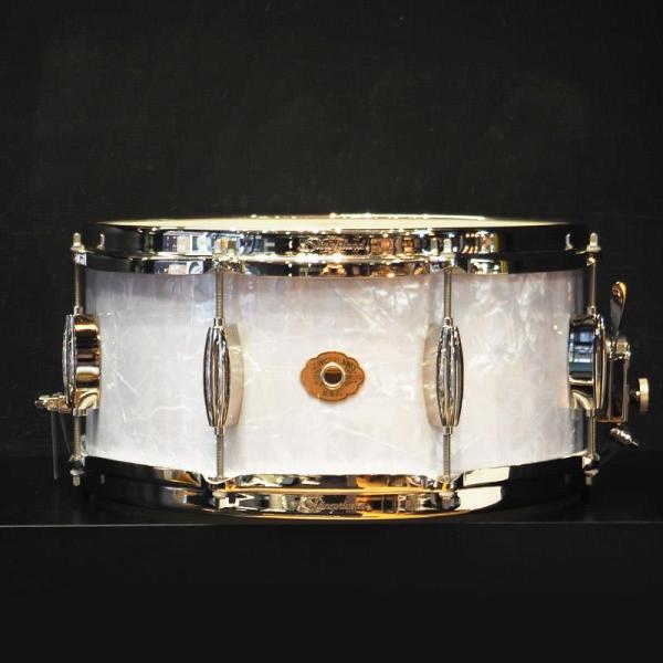 Radio King Artist Snare Drum 14x6.5 White Marine Pearl