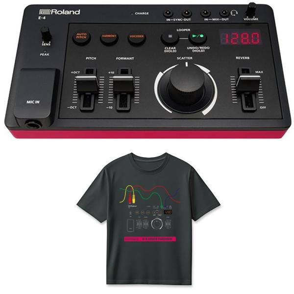 Roland (Tシャツセット)E-4 VOICE TWEAKER(AIRA Compact) &amp; E-4 T-Shirts DesignA 2XL (RT/E-4A2XL) セット ローランド