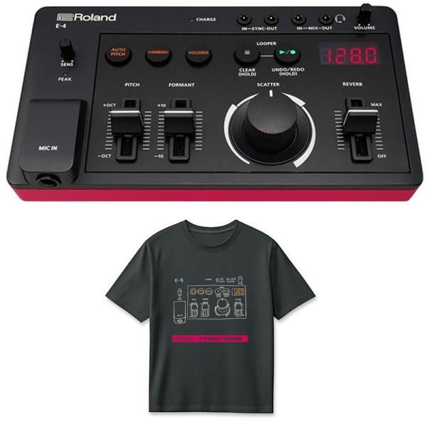 Roland (Tシャツセット)E-4 VOICE TWEAKER(AIRA Compact) &amp; E-4 T-Shirts DesignB XL (RT/E-4BXL) セット ローランド