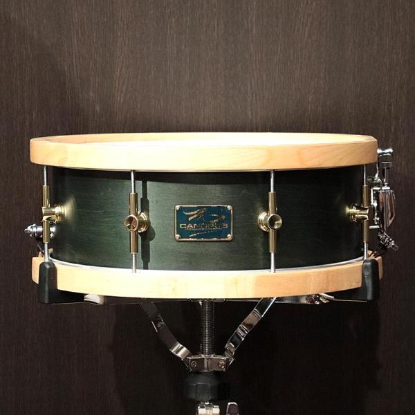 MO-1455WH MO Snare Drum 14"x5.5" with Wood Hoops Black Olive Oil