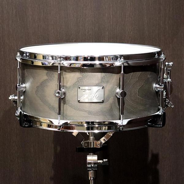 AH-1465 Ash Snare Drum 14" x 6.5" Blackish Ash Oil