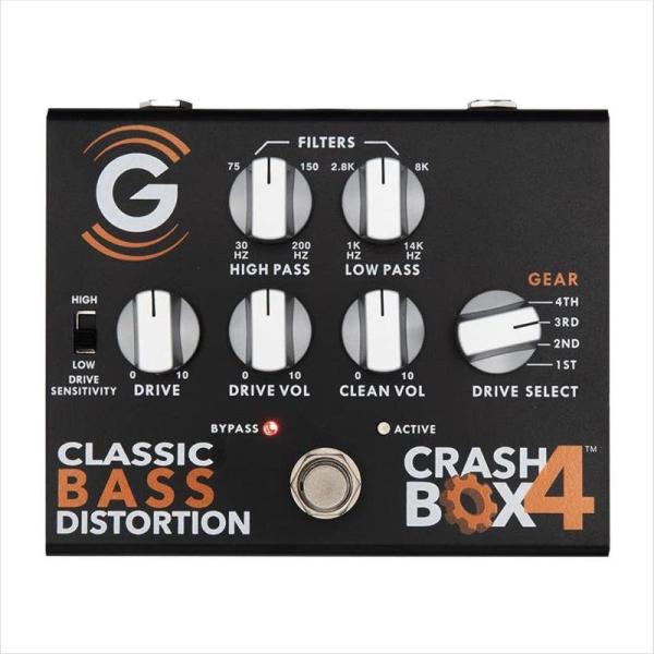 CRASH BOX 4 Classic Bass Distortion Pedal