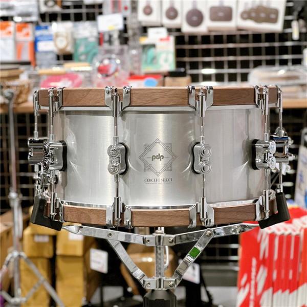 Concept Select Aluminum Snare Drum with Walnut Hoops 14×6.5