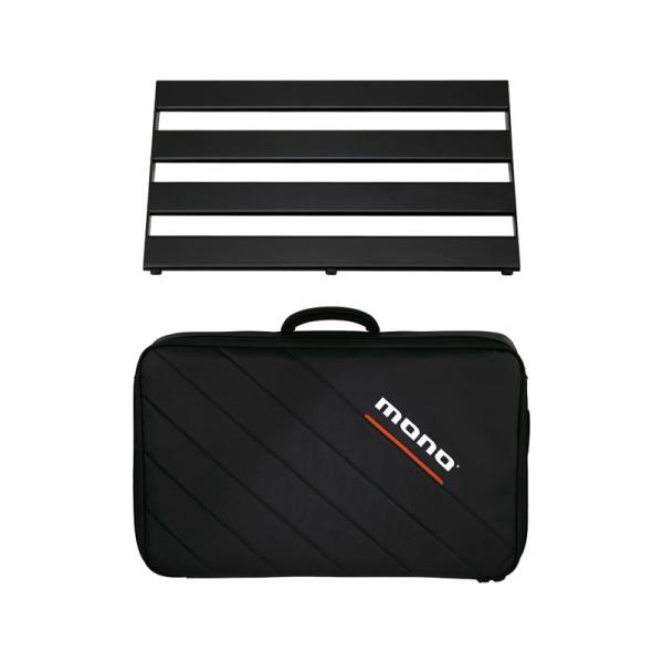 Pedalboard Rail Medium, Black and Stealth Tour Accessory Case, Black [PFX-PBR-M-BLK-BDL]