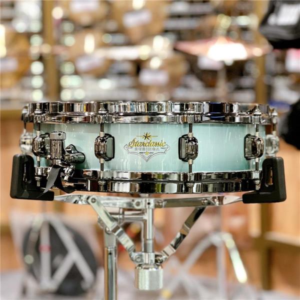 Starclassic Bubinga Snare Drum 14"x4" Light Jade Burst