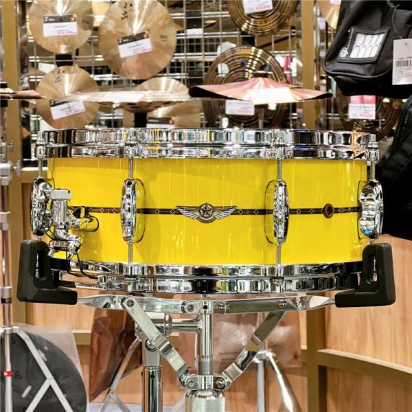 STAR Bubinga Snare Drum 14 x 5.5 Sunny Yellow Lacquer TBS1455S-SYL