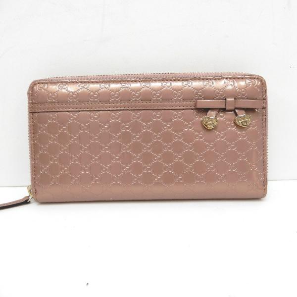 【美品】 GUCCI グッチ マイクロ シマ ラウンドファスナー 長財布 GUCCI（グッチ） Dz743827 長財布 ラウンドファスナー マイクロ