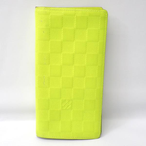 ルイヴィトン ダミエアンフィニポルトフォイユブラザ フラッシュイエロー LOUIS VUITTON（ルイ・ヴィトン） Ft1269161 長財布 ダミエ アンフィニ