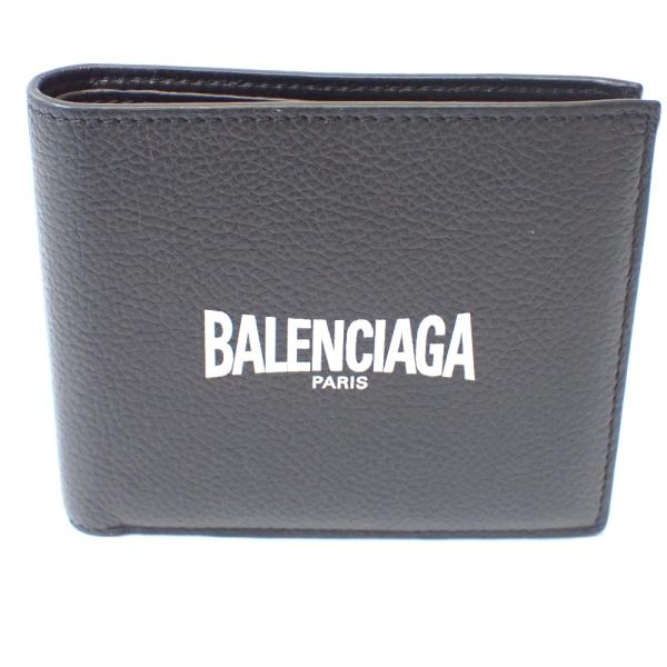 バレンシアガ 二つ折り財布 キャッシュ スクエア ブラック Ft1363931 中古 BALENCIAGA（バレンシアガ） Ft1363931 二つ折り財布 キャッシュ