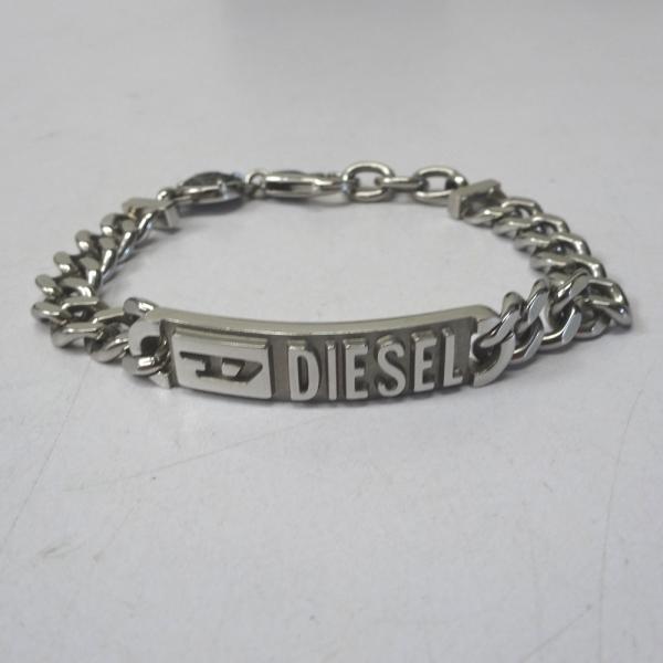 DIESEL（ディーゼル） Ft591492 ブレスレット ロゴ プレート チェーン