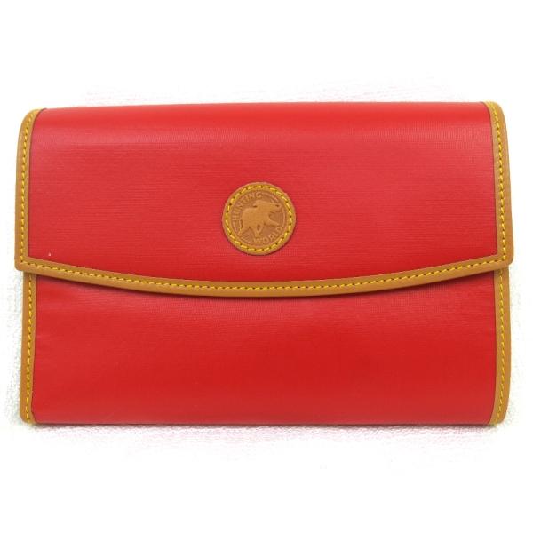 Hn479891 財布 ハンティングワールド 財布 バチュークロス #レッド