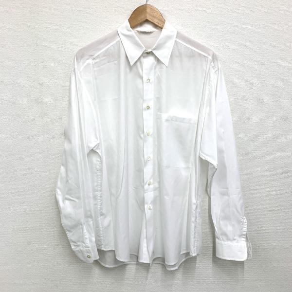 AURALEE オーラリー　長袖シャツ　ホワイト　サイズ4 未使用 IT106191 オーラリー 長袖シャツ WASHED FINX TWILL BIG SHIRT