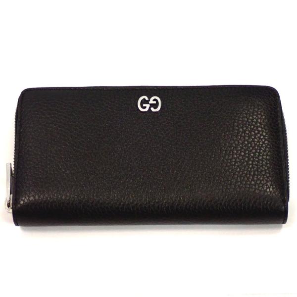 グッチ 長財布 ラウンドファスナー GGメタル 473928 A7M0N 1000 ブラック×シルバー金具 Th631401 未使用 Th631401 グッチ 長財布 ラウンドファスナー GGメタル 473928 A7M0N
