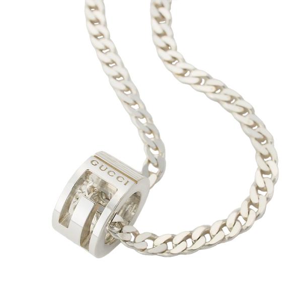 GUCCI グッチ ネックレス カットアウトG プレート シルバー 925 ◇ミウラ◇ グッチ GUCCI カットアウトG ネックレス シルバー925 仕上
