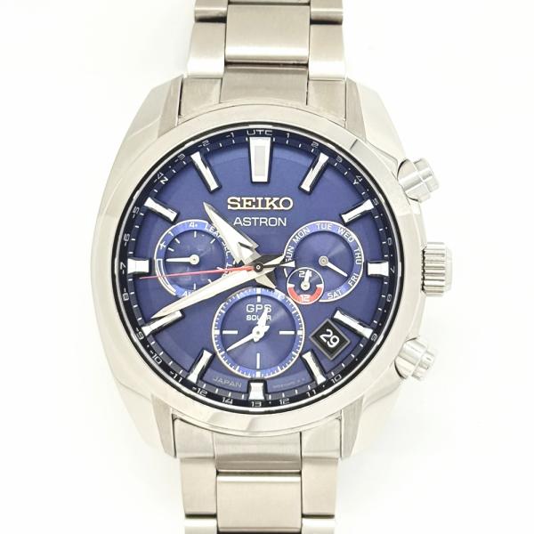 SEIKO セイコー アストロン 2022年大谷翔平1700本限定モデル SBXC115 腕時計_x000D_
 ステンレス ブルー文字盤 ソーラー電波時計 メンズ【中古】472 shichi-nishigaki_e0830seiko