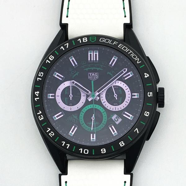 タグホイヤー　コネクテッド Ｅ4ゴルフエディション タイムセオリー：TAG Heuer Connected Calibre E4 Golf Edition × フル